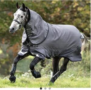 Couverture de paddock Amigo HORSEWARE 100g Bravo 12 Refl Plus 100g (Gris/Réfléchissant/Noir)