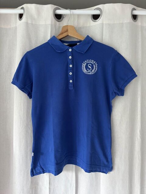 Polo statianata bleu électrique
