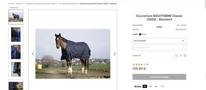 Couverture equitheme Classic 50g