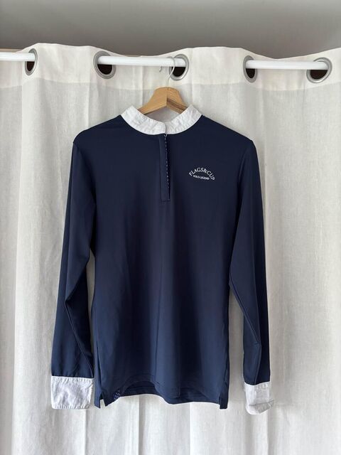 polo flags&cup bleu marine