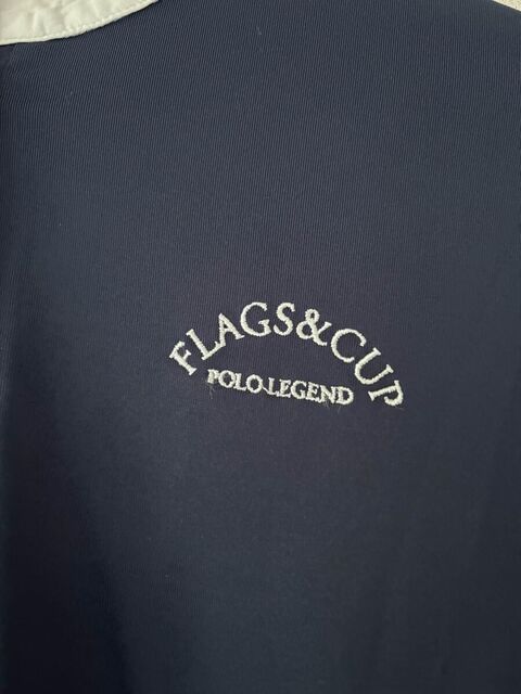 polo flags&cup bleu marine
