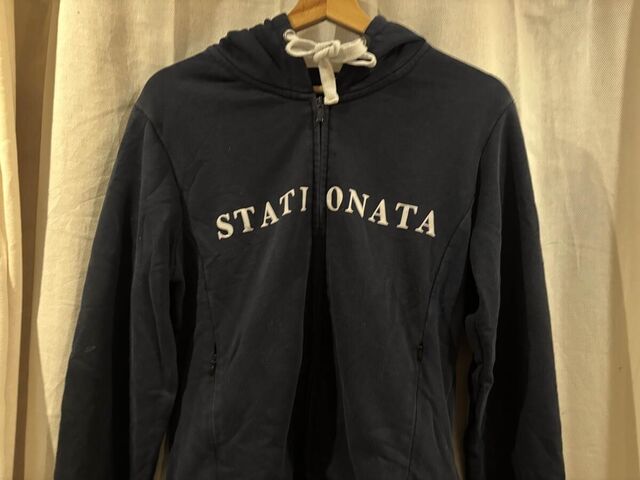 veste stationata bleu marine