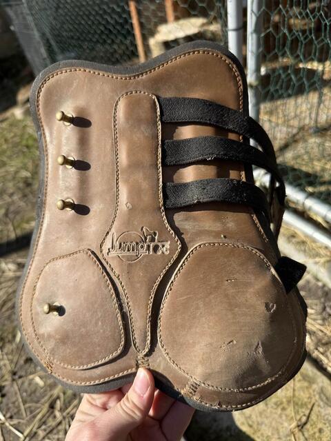 guêtres + protèges boulet Jumptec marron
