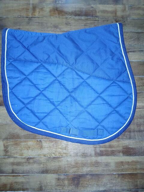 Tapis d'équitation bleu marine