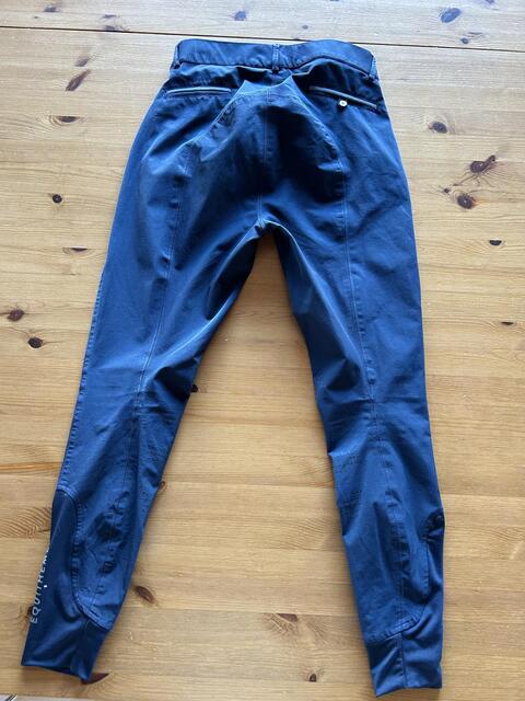 Pantalon équitation noir Equithème Georg fond silicone homme