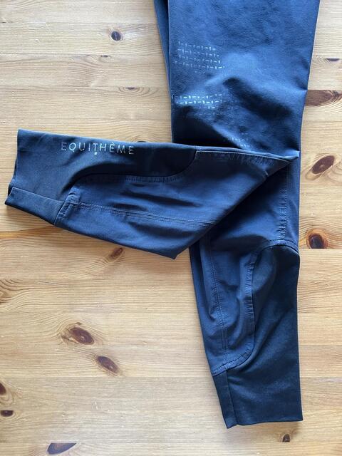 Pantalon équitation noir Equithème Georg fond silicone homme