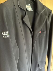 Veste italienne noire de concours équitation Christian ForHorses taille 14-15 ans