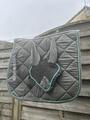 tapis et bonnet Waldhausen gris et bleu
