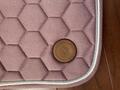 Tapis + bonnet rose clair taille poney