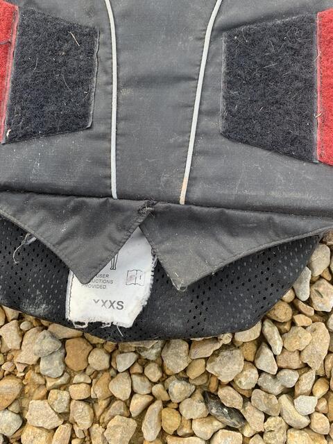 Protèges dos S et gilet de cross