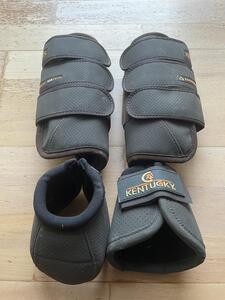 Guêtres de cross antérieurs + cloches Kentucky Horsewear