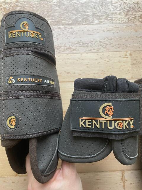 Guêtres de cross antérieurs + cloches Kentucky Horsewear
