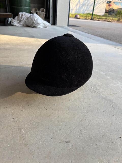 Casque équitation Adulte et Enfant - 140 velours noir