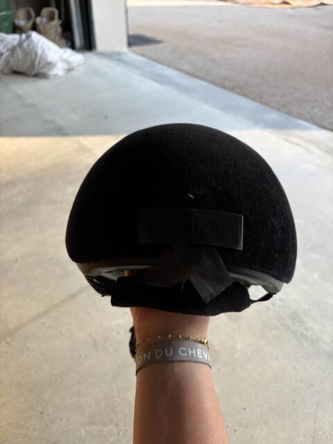 Casque équitation Adulte et Enfant - 140 velours noir