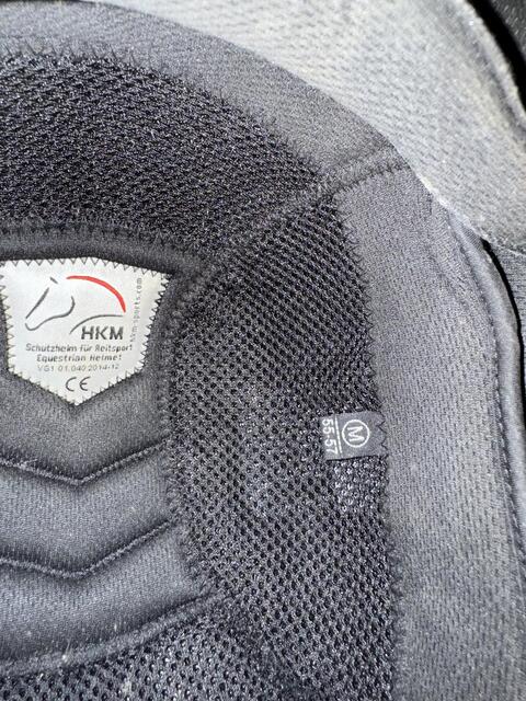 Bombe HKM bleu visière large