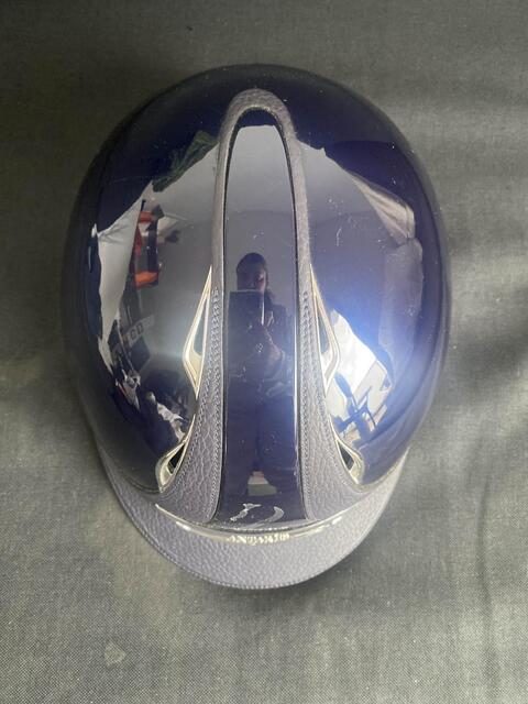 Casque Antarès verni bleu S