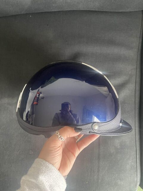 Casque Antarès verni bleu S