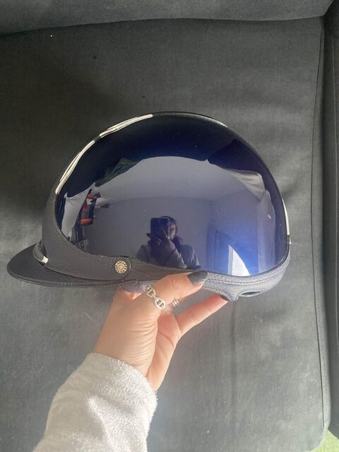Casque Antarès verni bleu S