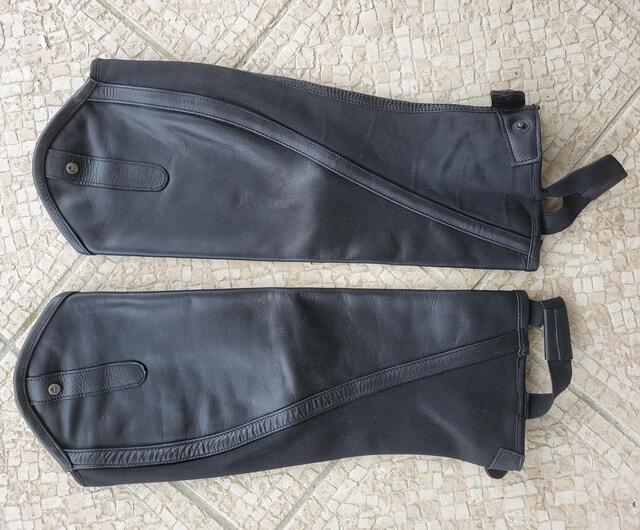 Chaps cuir noir taille XL