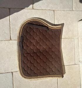Tapis de selle marron Tattini poney