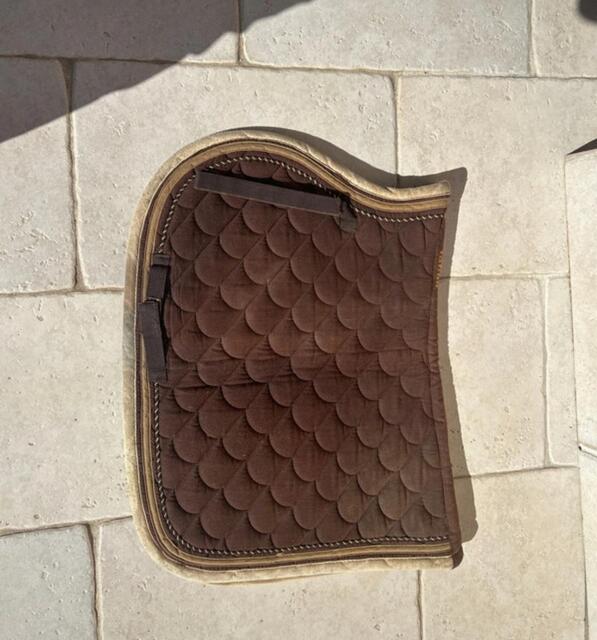 Tapis de selle marron Tattini poney