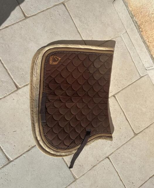 Tapis de selle marron Tattini poney