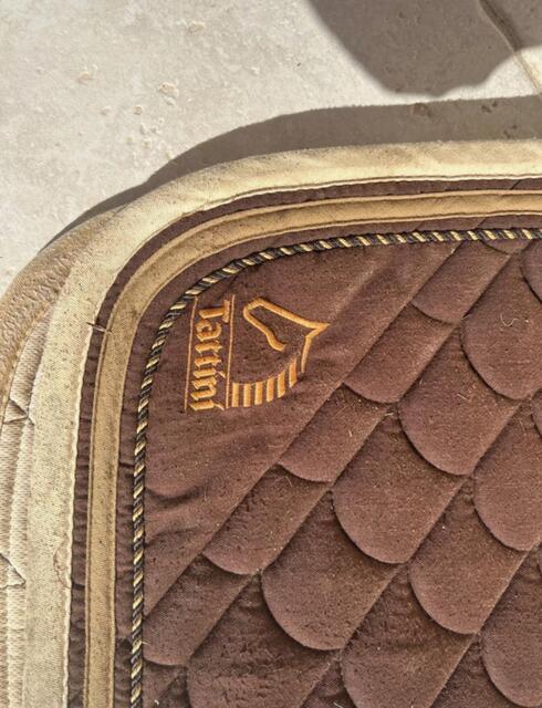 Tapis de selle marron Tattini poney