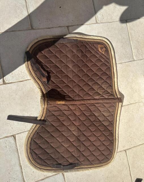 Tapis de selle marron Tattini poney