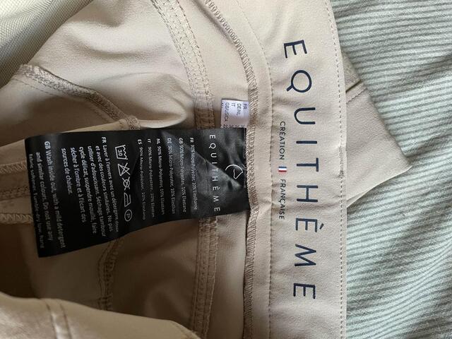 pantalon beige equitheme