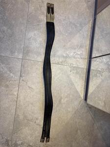 sangle cuir noir anatomique 145cm