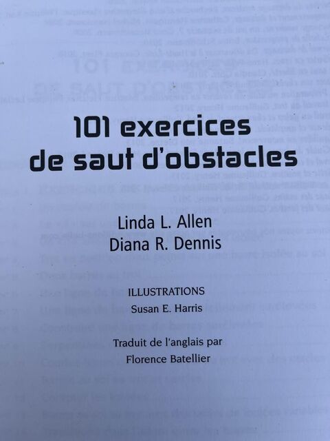 Livre 101 exercices de saut d’obstacles.