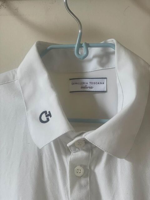 Polo blanc Cavaleria Toscana unisexe