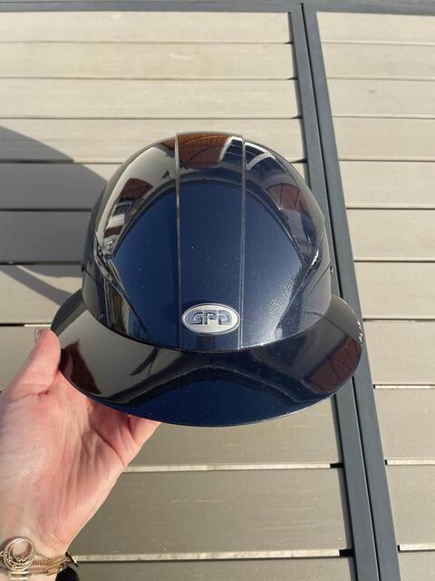 casque gpa easy first lady bleu marine à paillettes