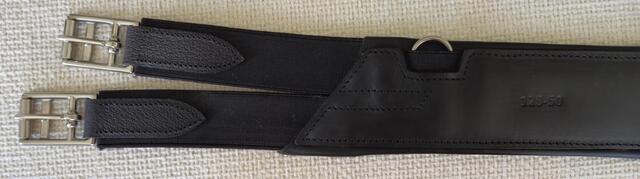 Sangle allure devoucoux noire cuir 125 cm