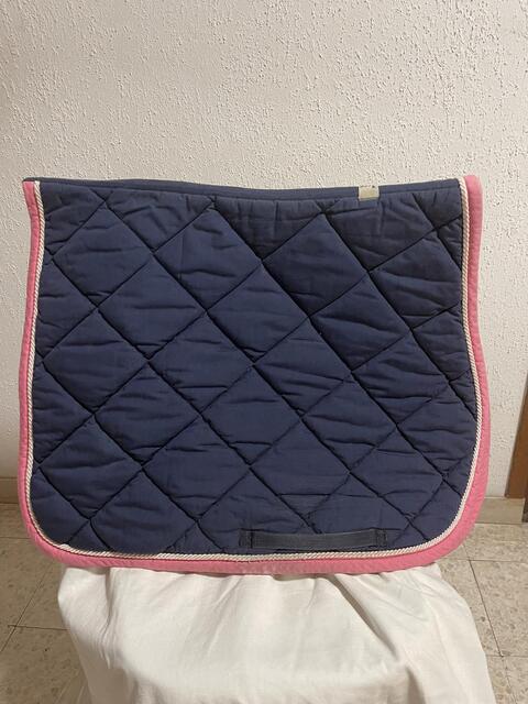 Tapis RG Italy bleu marine et rose