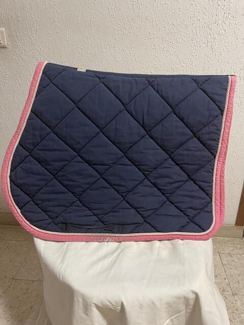 Tapis RG Italy bleu marine et rose