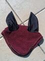Bonnet cheval bordeau et noir