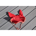 Bonnet antimouche cheval rouge