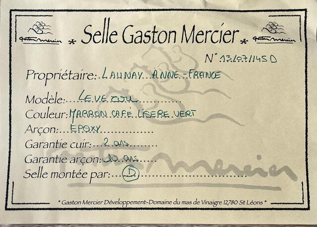 Selle Gaston Mercier Levezou