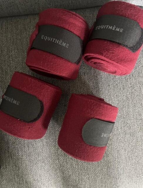Bandes de polo Equitheme bordeaux