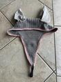 Bonnet long gris et rose