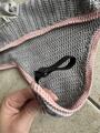 Bonnet long gris et rose