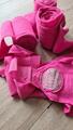 Ensemble dressage HV Polo rose tapis-bonnet-bandes