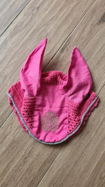 Ensemble dressage HV Polo rose tapis-bonnet-bandes
