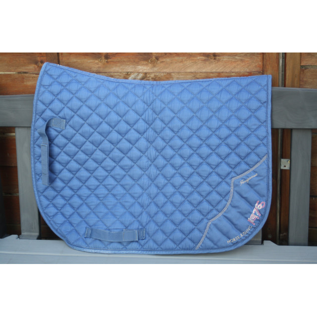 Tapis de selle bleu
