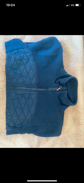 gilet Fouganza rose et marine