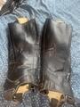 Mini-chaps en cuir noir