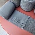 Bandes de polo grises EQUILINE