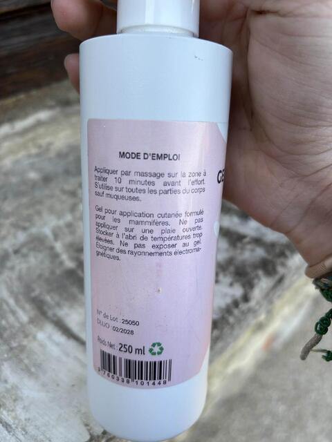 Gel de massage chauffant