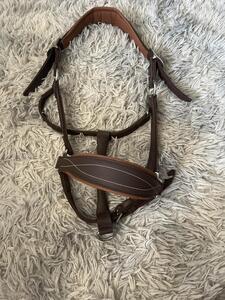 licol cuir marron